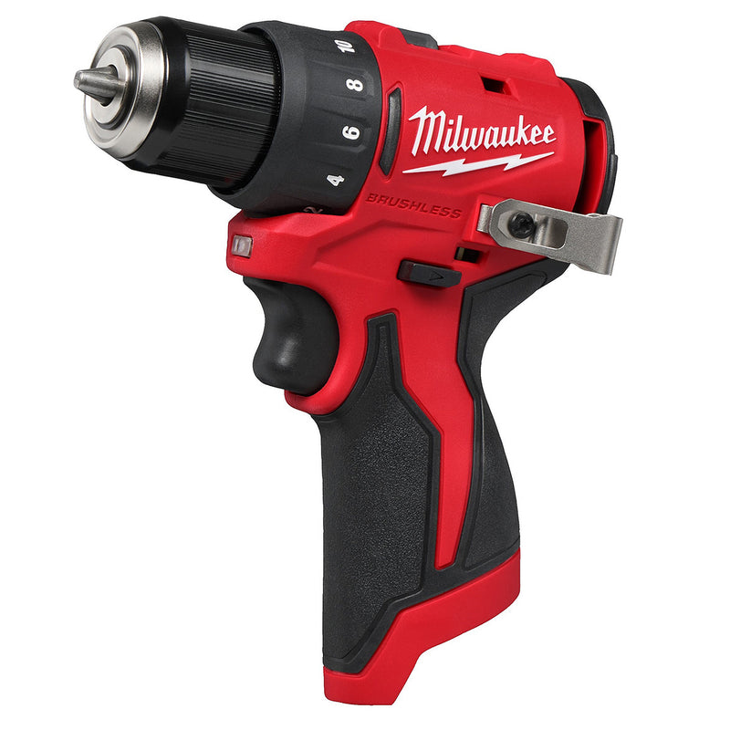 Máy khoan gỗ thép Milwaukee M12 BLDDRC dùng Pin 12V, đầu kẹp 10mm