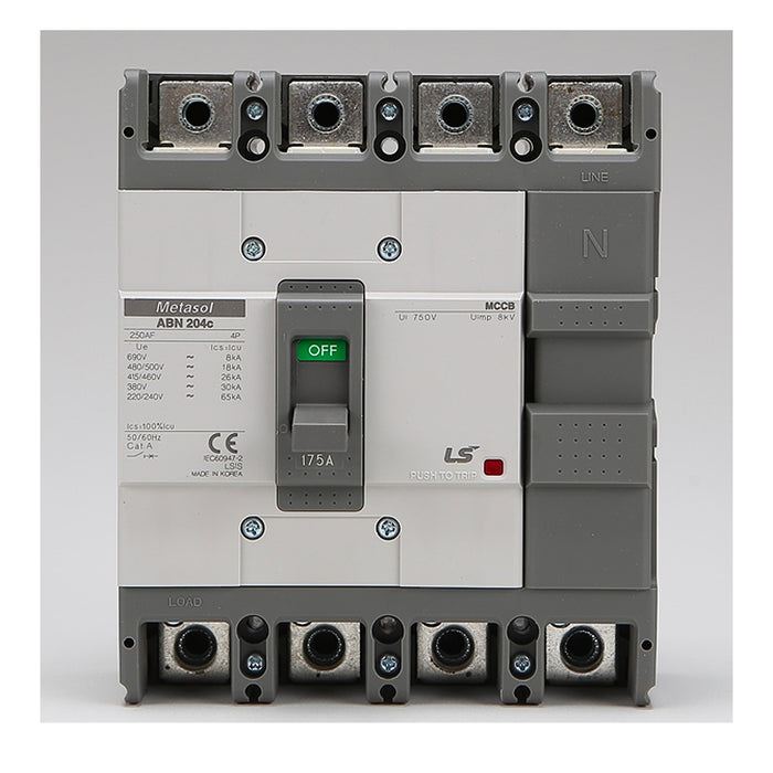 Cầu dao tự động MCCB 4P LS, tải danh định từ 15A ~ 1600A, dòng cắt từ 18kA ~ 75kA