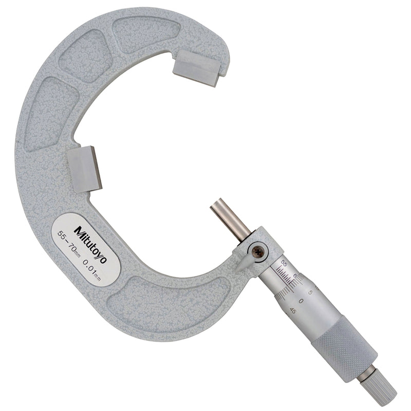 Panme Mitutoyo Series 114 - V Anvil Micrometers, đầu đo chữ V | Đo đường kính ngoài lưỡi cắt 3 cạnh (3 Flute cutting)