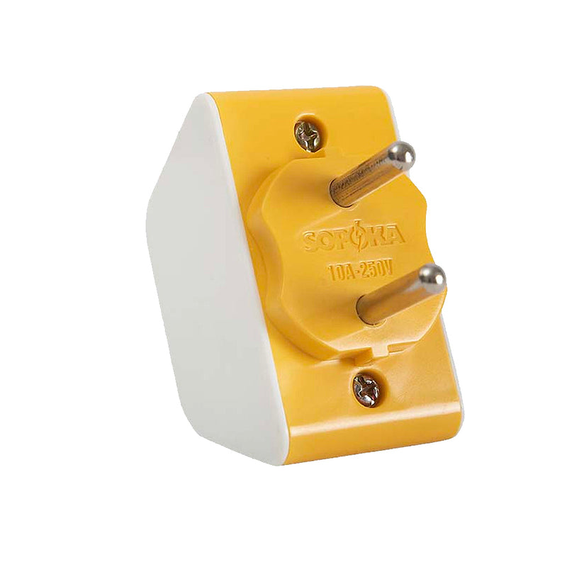 Đầu chia phích cắm 3 cổng SOPOKA P11/P11X màu trắng, thiết kế đế thấp, an toàn, tiện lợi cho ổ cắm âm tường.