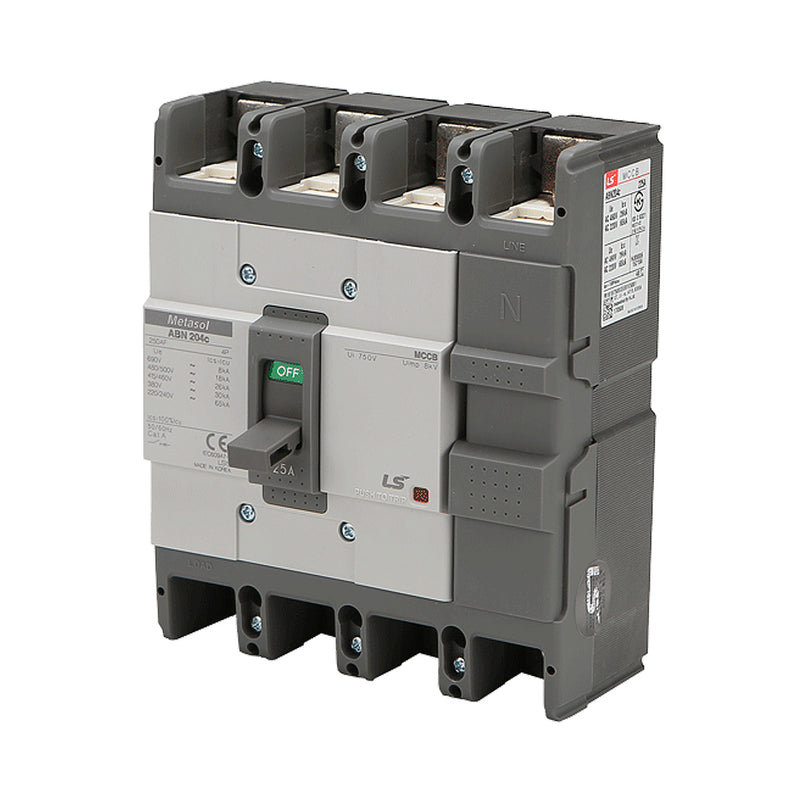 Cầu dao tự động MCCB 4P LS, tải danh định từ 15A ~ 1600A, dòng cắt từ 18kA ~ 75kA