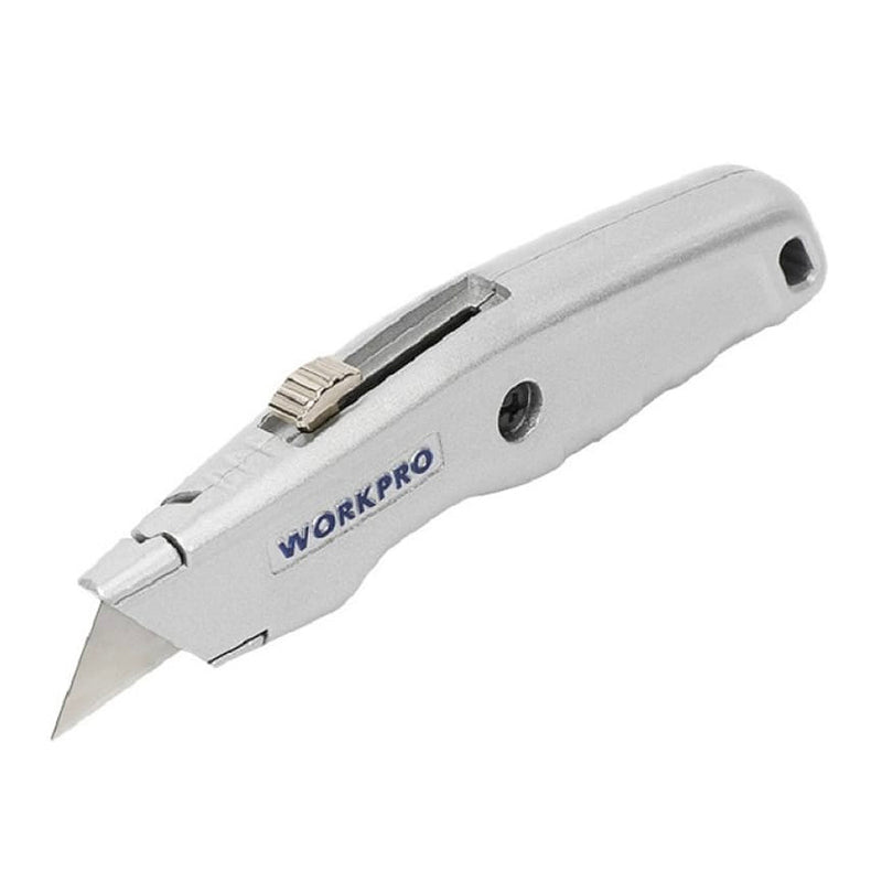 Dao rọc đa năng thân nhôm, lưỡi dao trượt Workpro WP213006