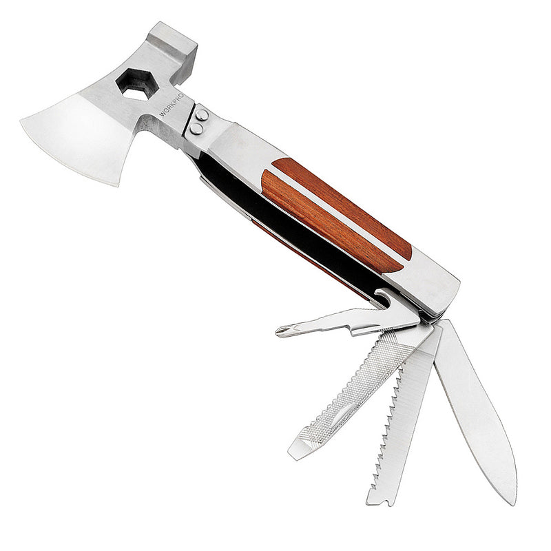 Rìu đa năng 12 trong 1, vật liệu bằng thép không gỉ Workpro WP383001