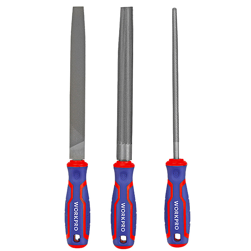 Bộ 3 cây dũa kim loại 200mm (8 inches) Workpro WP201702