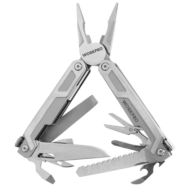 Kìm đa năng 15 trong 1, vật liệu bằng thép không gỉ Workpro WP382002