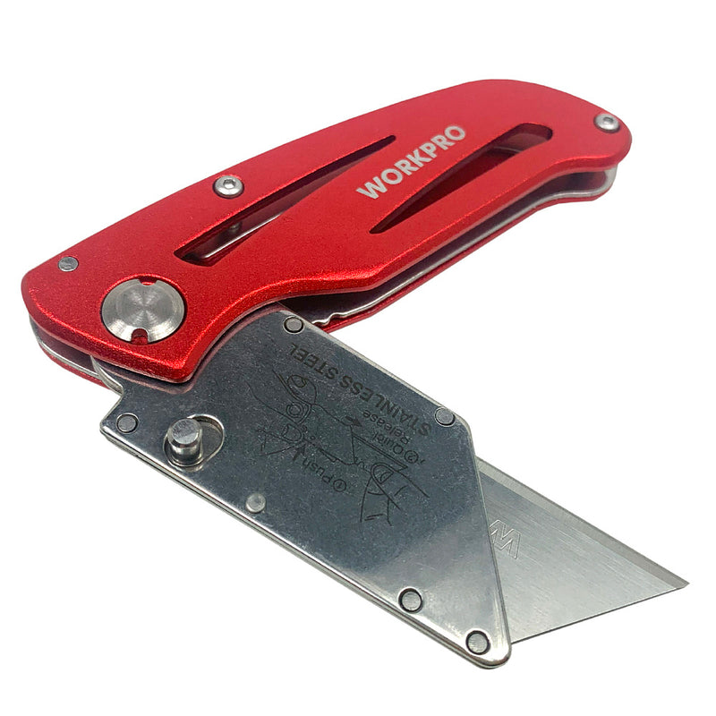 Dao gấp đa năng thân bằng nhôm thay lưỡi nhanh Workpro WP211003