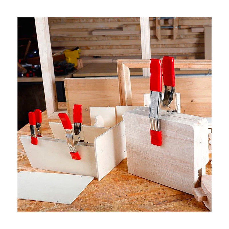 Kẹp lò xo bằng thép mạ niken, đầu bọc nhựa PVC Workpro (Steel Spring Clamp)