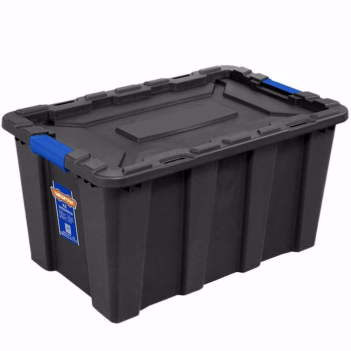 Hộp nhựa lưu trữ (màu đen) Wadfow, dung tích từ 25L - 100L, chất liệu nhựa PP