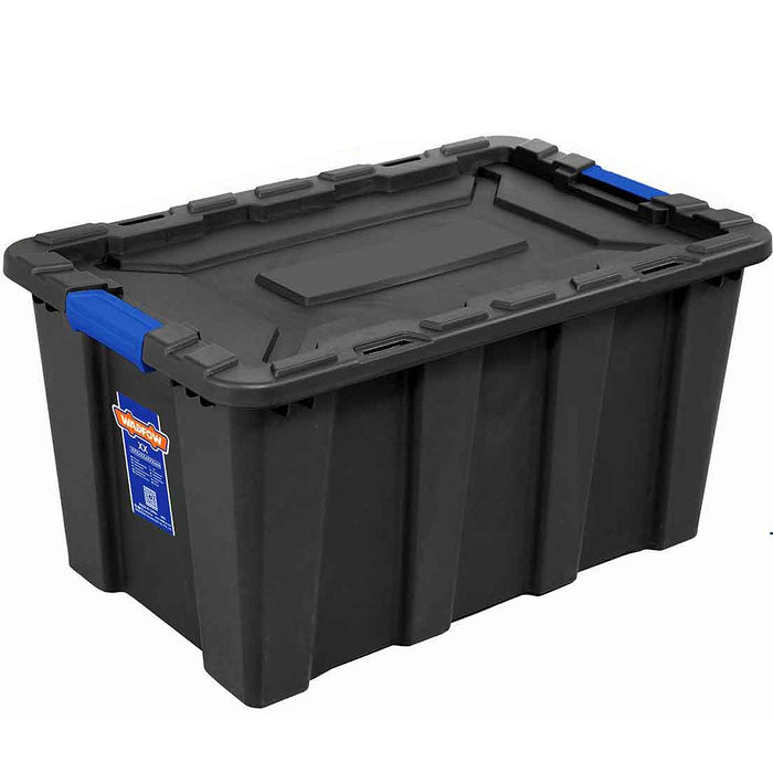 Hộp nhựa lưu trữ (màu đen) Wadfow, dung tích từ 25L - 100L, chất liệu nhựa PP