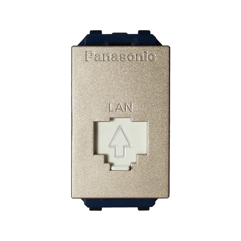 Ổ cắm data màu xám ánh kim Panasonic Halumie WEV2488MYH
