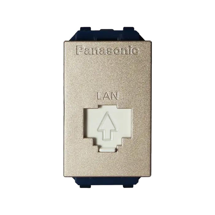 Ổ cắm data màu vàng ánh kim Panasonic Halumie WEV2488MYZ - CAT5E/WEV2488MYZ - CAT6