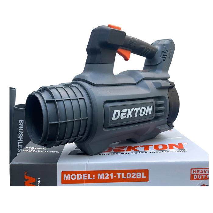 Máy thổi lá Dekton M21-TL02BL dùng pin 21V, lực gió tối đa 900m3/h (Chỉ có thân máy)