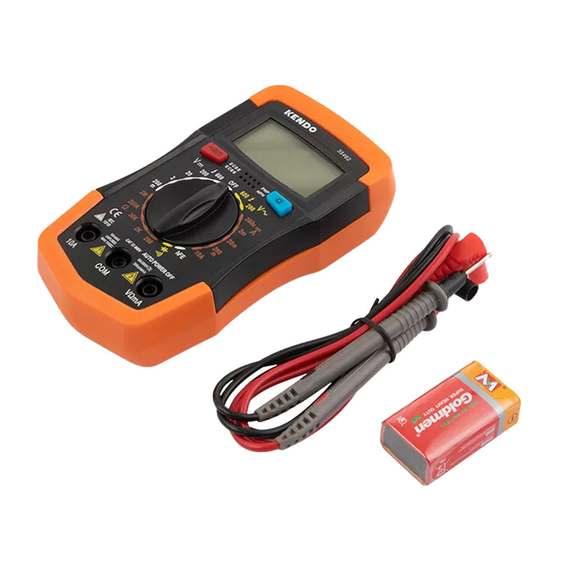 Đồng hồ vạn năng DC Kendo 35462 điện áp đo 600V, dòng điện 10A, màn hình LCD có đèn nền