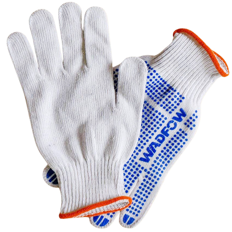 Găng tay dệt kim có chấm nhựa PVC Wadfow WKG1801, Kích thước XL (Size 10)