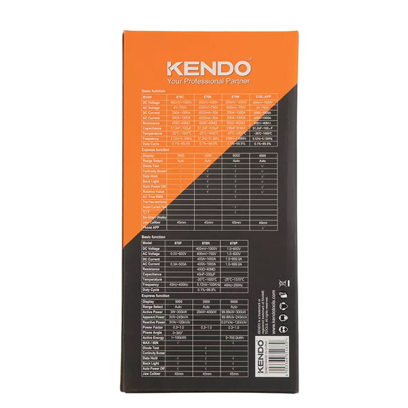 Ampe kìm đo dòng AC/DC Kendo 35463 điện áp đo 1000V, dòng điện 1000A