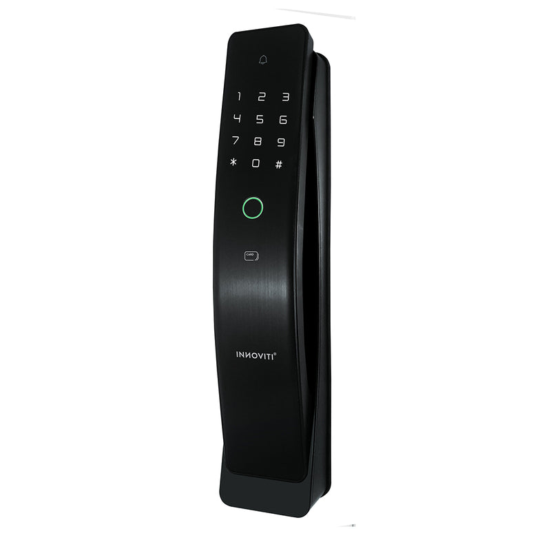Khóa điện tử Việt Tiệp INNOVITI 28337 tích hợp mở Khóa vân tay,  thẻ từ, mã số, chìa cơ, điều khiển từ xa và ứng dụng di động