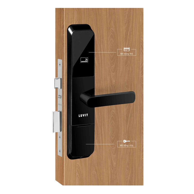 Khóa điện tử Việt Tiệp LUVIT 28207 tích hợp mở Khóa chìa và thẻ