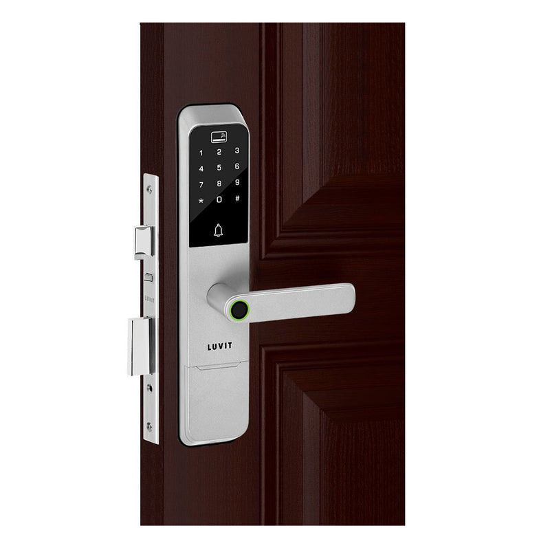 Khóa điện tử Việt Tiệp LUVIT 28211 tích hợp mở Khóa vân tay, mã số, thẻ, chìa và ứng dụng điện thoại
