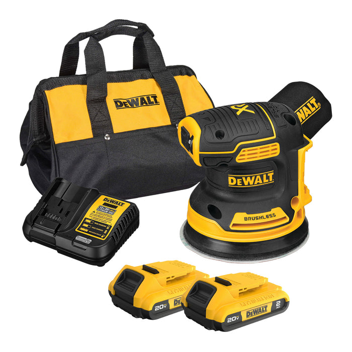 Máy chà nhám quỹ đạo tròn Dewalt DCW210 dùng Pin 20VMax, đường kính đế nhám 125mm