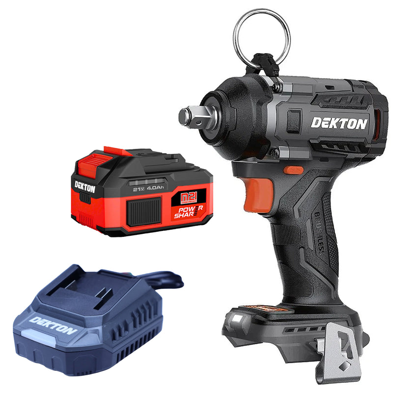 Máy siết bu lông Dekton M21-IW550PRO dùng pin 21V, mô-men xoắn 550Nm, cốt 1/2 inch