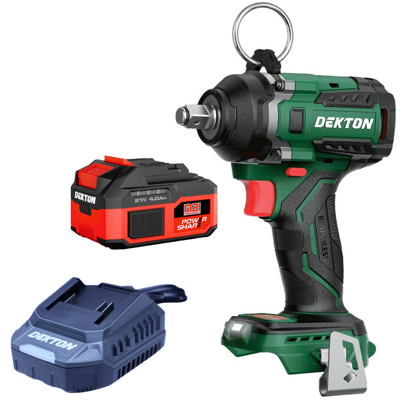 Máy siết bu lông Dekton M21-IW550PRO dùng pin 21V, mô-men xoắn 550Nm, cốt 1/2 inch