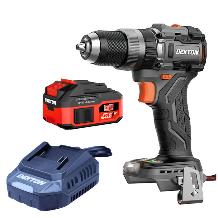 Máy khoan động lực dùng pin 21V Dekton M21-KB1368PRO, lực siết 68Nm, đầu cặp 10mm