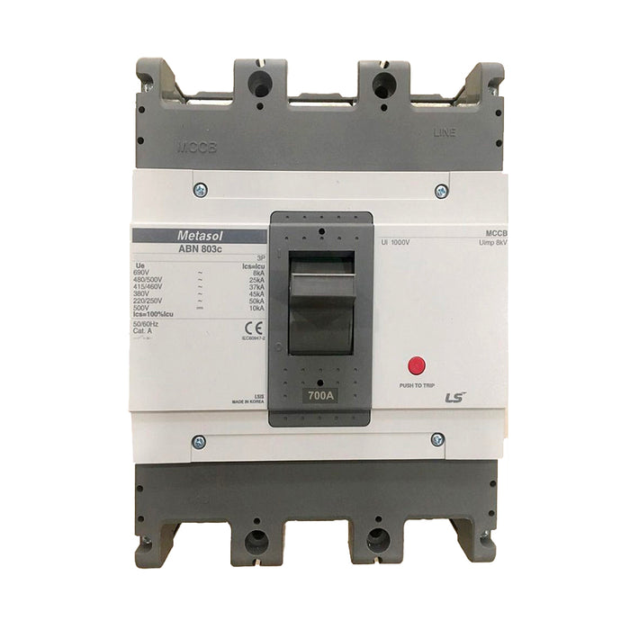 Cầu dao tự động MCCB 3P LS, tải danh định từ 5A ~ 1600A, dòng cắt từ 14kA - 75kA