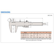 Thước kẹp cơ Mitutoyo Series 532 có vòng tinh chỉnh