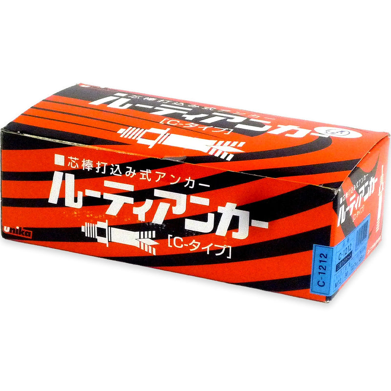 Tắc kê nở đinh C-Type hệ mét và inch Unika, mạ Chrome vàng, chuyên dùng cho bê tông, đá. Chứng nhận JCAA