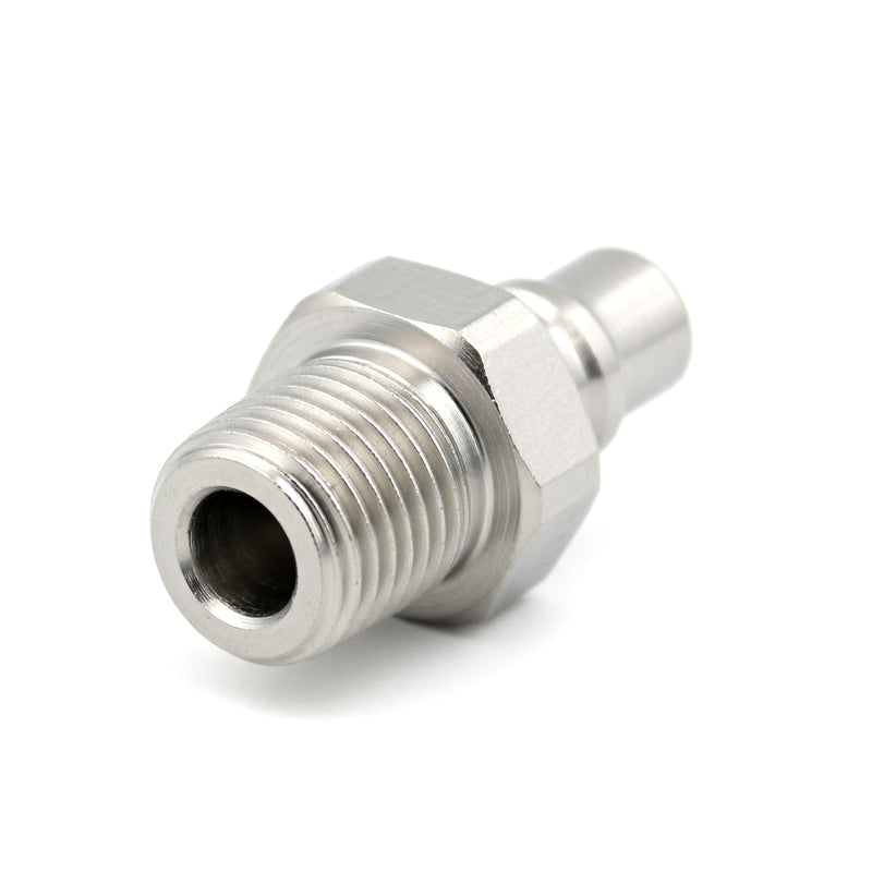 Đầu nối nhanh Super Cupla (Plug) chất liệu thép mạ Chrome, dùng riêng cho ống nhựa Urethane, kiểu kết nối ren ngoài
