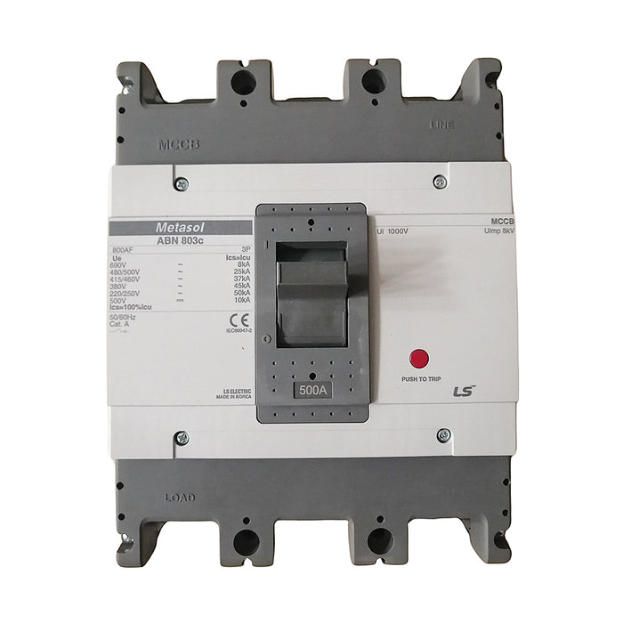 Cầu dao tự động MCCB 3P LS, tải danh định từ 5A ~ 1600A, dòng cắt từ 14kA - 75kA