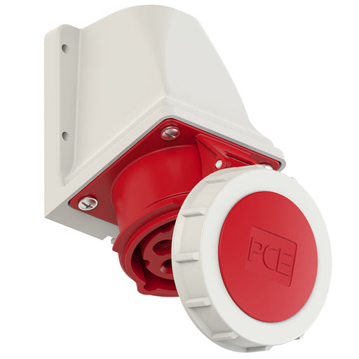 Ổ cắm công nghiệp lắp nổi gắn tường PCE kiểu L 5 chân 400V IP67 kín nước loại 16A và 32A chính hãng.