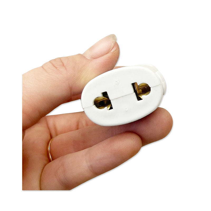 Phích cái SOPOKA D3000-T màu trắng, chịu tải 3000W, nhỏ gọn, bền bỉ, dùng cho gia đình, văn phòng