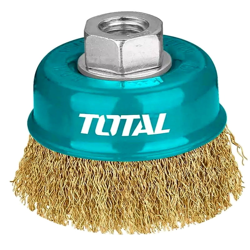 Chổi cước kim loại hình chén sợi thẳng Total đường kính từ 75mm - 125mm