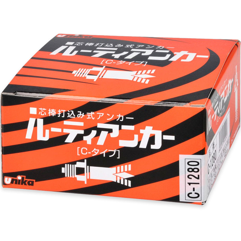 Tắc kê nở đinh C-Type hệ mét và inch Unika, mạ Chrome trắng, chuyên dùng cho bê tông, đá. Chứng nhận JCAA