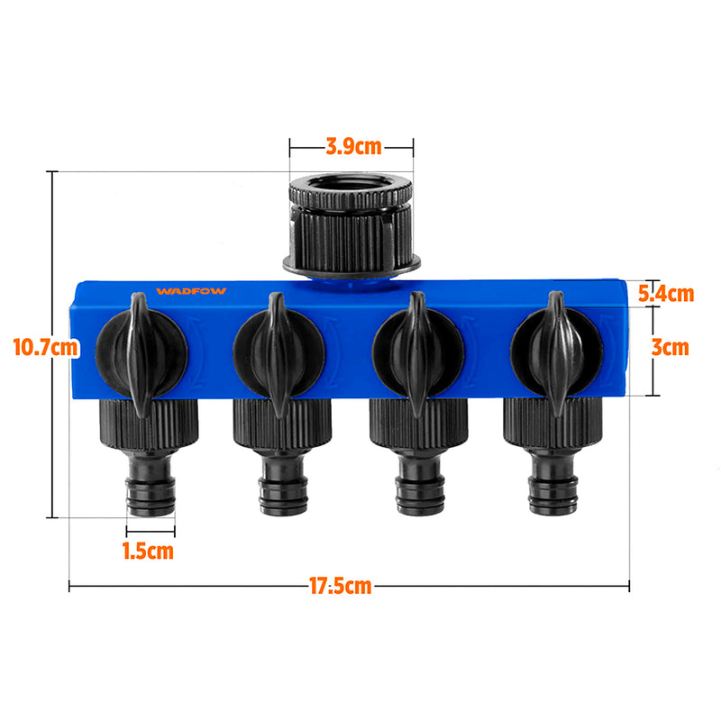Đầu nối ống chia 4 nhánh Wadfow WHHC1402