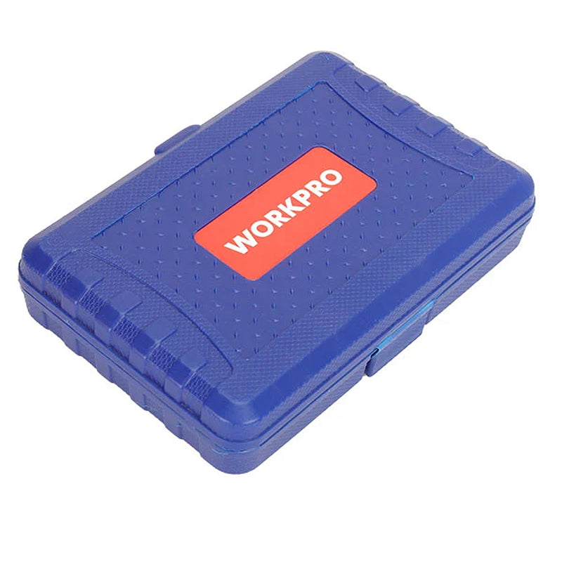 Bộ đầu tuýp và mũi vít sao gắn đầu siết bu lông cốt 1/2 inch, 16 chi tiết Workpro WP202596