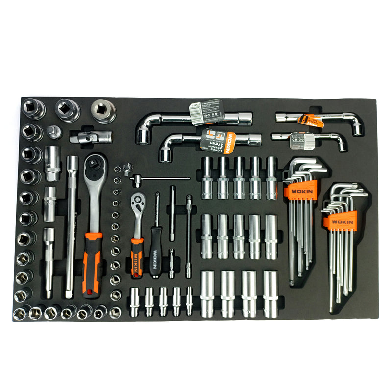 Bộ 4 khay dụng cụ 171 chi tiết Workin 171 CSPS WKHT7617BV1