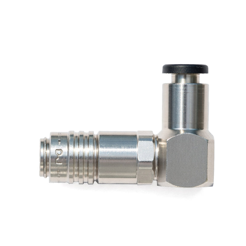 Đầu nối nhanh  góc 90° Micro Cupla SCL-Type (Socket) chất liệu đồng, kết nối ống bằng nút nhấn