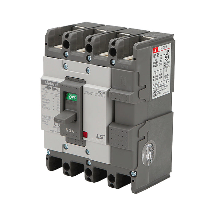 Cầu dao tự động MCCB 4P LS, tải danh định từ 15A ~ 1600A, dòng cắt từ 18kA ~ 75kA