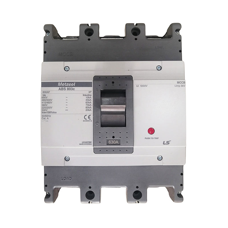 Cầu dao tự động MCCB 3P LS, tải danh định từ 5A ~ 1600A, dòng cắt từ 14kA - 75kA