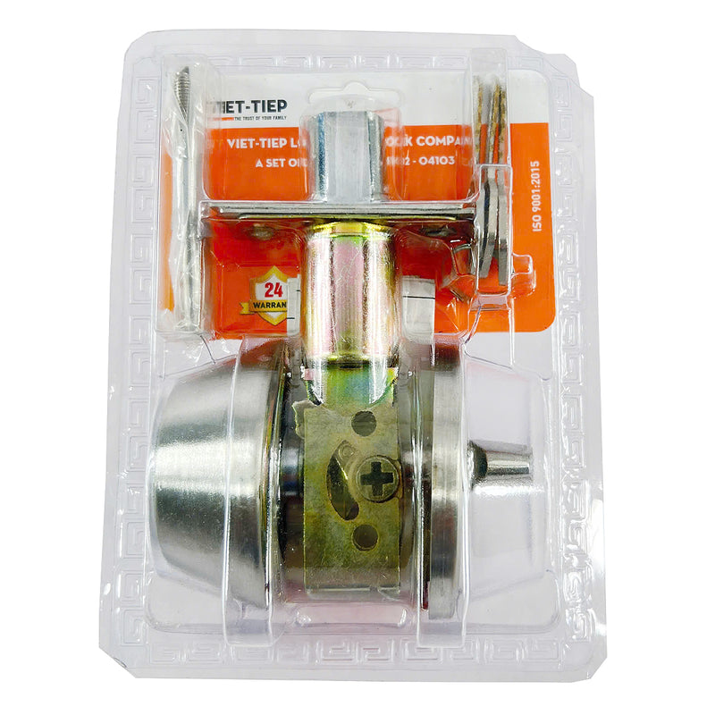 Khóa cửa tay nắm tròn Việt Tiệp 04103