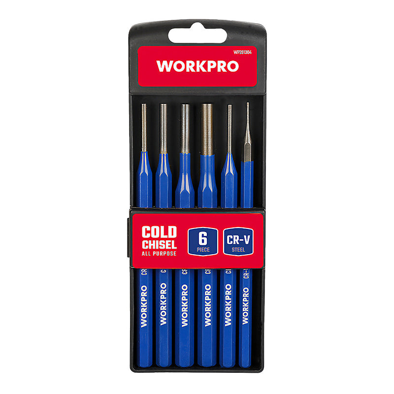 Bộ 6 mũi đục sắt Workpro WP201304