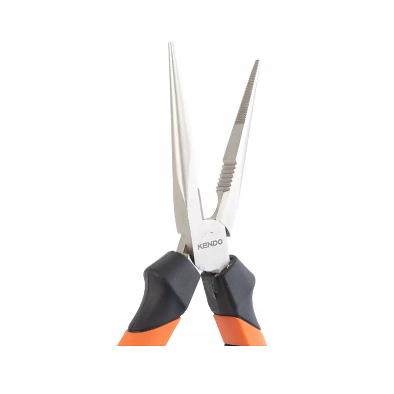Kìm nhọn Kendo dài 6 inch - 8 inch (160mm - 200mm) vật liệu thép carbon mạ nickel