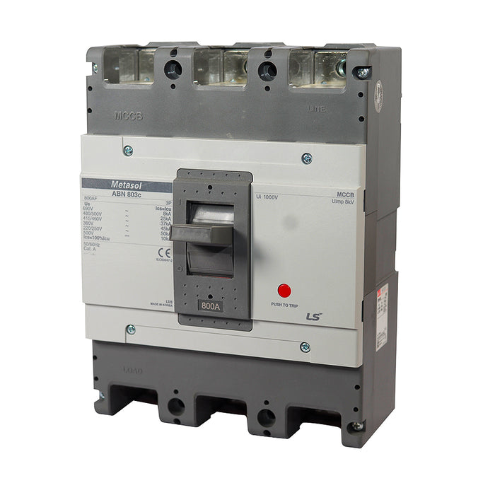 Cầu dao tự động MCCB 3P LS, tải danh định từ 5A ~ 1600A, dòng cắt từ 14kA - 75kA
