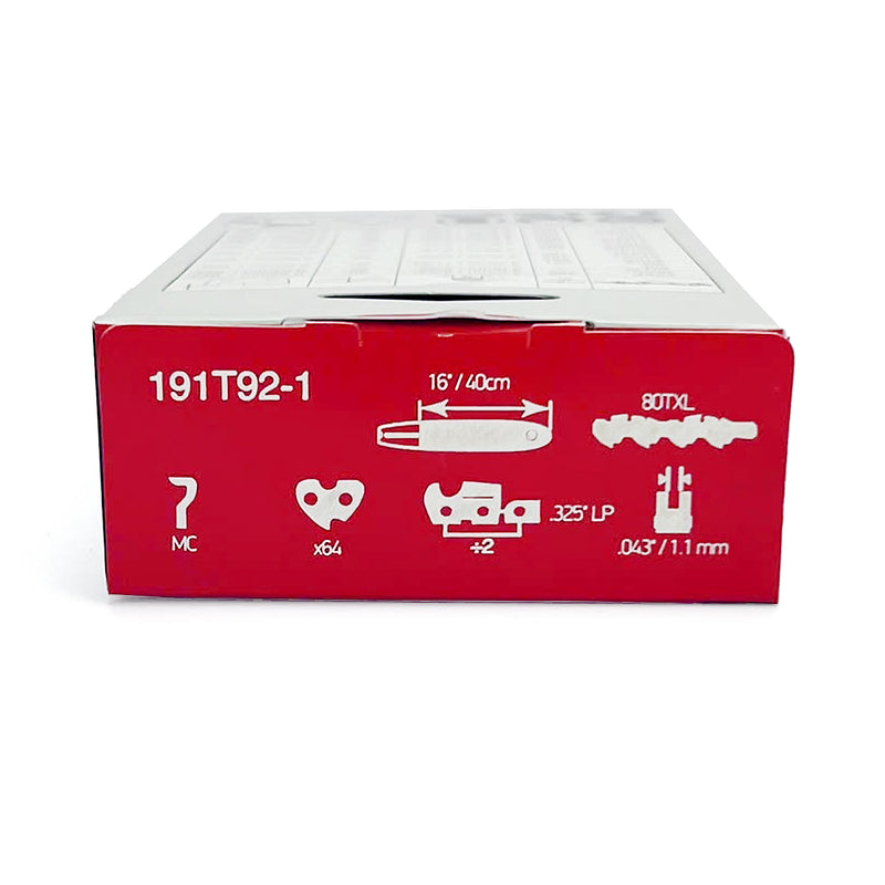 Xích 80TXL Makita 191T92-1, số mắc xích 64, độ dày rãnh lam 1.1mm/.043", bước xích .325"LP, kiểu dao MC
