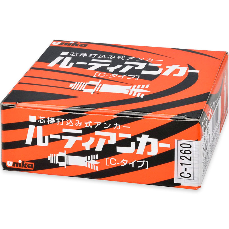 Tắc kê nở đinh C-Type hệ mét và inch Unika, mạ Chrome trắng, chuyên dùng cho bê tông, đá. Chứng nhận JCAA