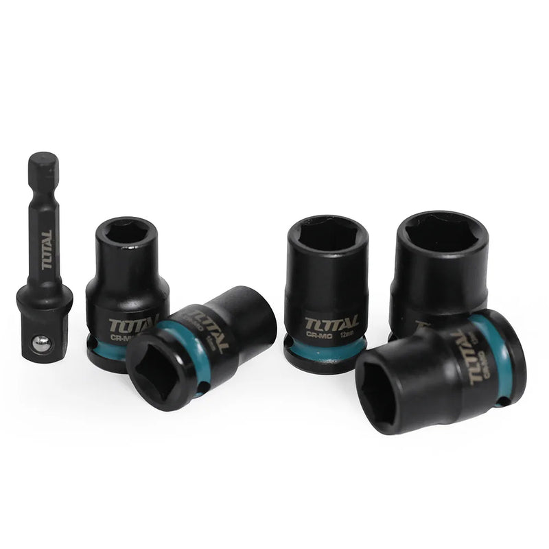 Bộ đầu tuýp 6 chi tiết Total THKISD38062 cốt 3/8 inch, kích thước từ 8mm - 14mm