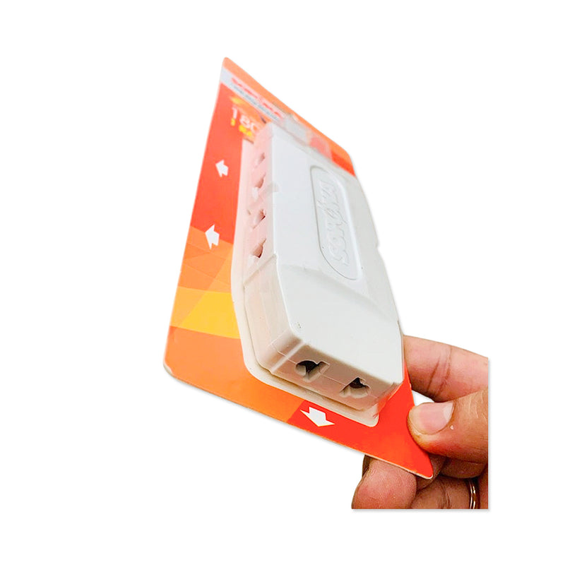 Bộ chia ổ cắm 1 ra 5 SOPOKA Q5 thiết kế xoay gập 180 độ màu trắng