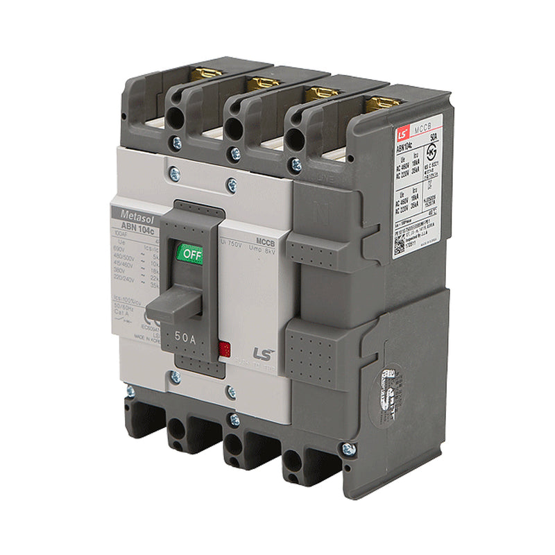 Cầu dao tự động MCCB 4P LS, tải danh định từ 15A ~ 1600A, dòng cắt từ 18kA ~ 75kA